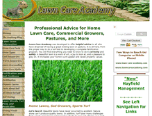 Tablet Screenshot of lawn-care-academy.com